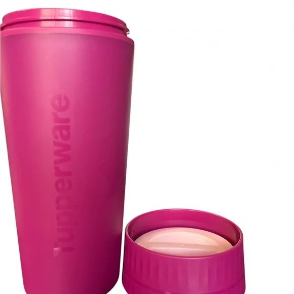 New Tupperware Purple Insulated Commuter Mug Travel Cup Tumbler 16 oz - Picture 2 of 5